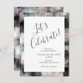 Taupe leisteen penseelstreken Abstract Kaart (Voorkant / Achterkant)