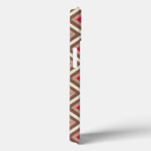 Taupe, Light Taupe, Hot Pink Ikat Diamonds STaylor Case-Mate iPhone Case (Achterkant / Rechts)