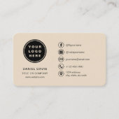 Taupe Logo Visitekaartje (Voorkant)