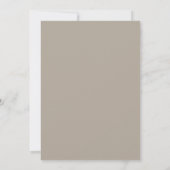 Taupe Magenta Anemone Bruiloft Kaart (Achterkant)