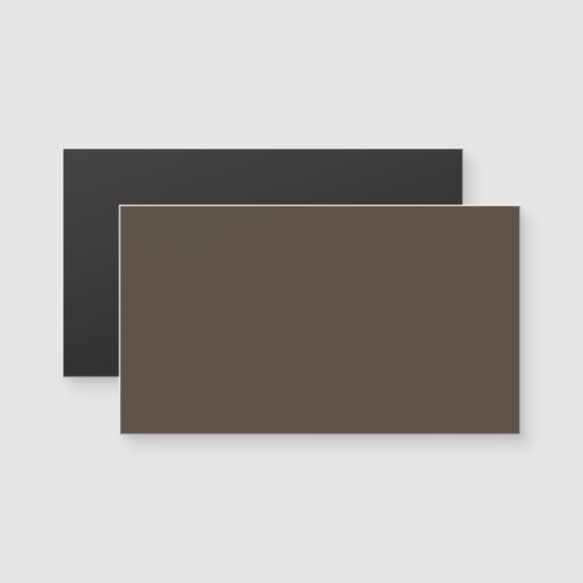 Taupe Magnetische Visitekaart (Voorkant / Achterkant)