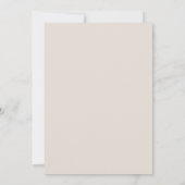 Taupe Minimal Save the Date Card (Achterkant)