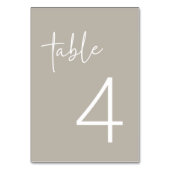 Taupe minimalistisch script Vrijgezellenfeest plat Kaart (Voorkant)