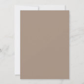 Taupe Mint Bloem Wedding Kaart (Achterkant)