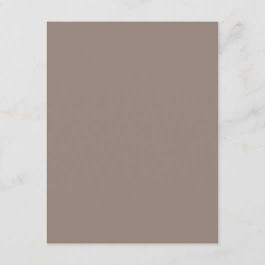 Taupe Modern Edge Elegant Monogram Details Informatiekaartje (Achterkant)