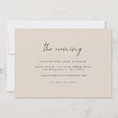 Taupe Modern gelukkig altijd na partijuitnodiging Kaart (Achterkant)