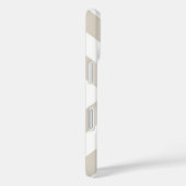 Taupe Modern X Stripe Case-Mate iPhone Case (Achterkant / Rechts)