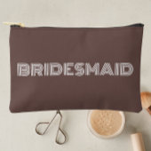 Taupe Moderne Typografie Bruidsmeisje Etui