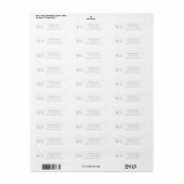 Taupe Monogram Retour Adres Retouradreslabel Etiket (Full Sheet)