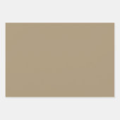 Taupe Moroccan Arabesque Pattern Inpakpapier Vel (Voorkant 3)