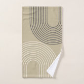 Taupe neutraal minimalistisch bad handdoek (Handdoek)