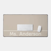 Taupe Onderwijzer Bureaumat (Keyboard & Muis)