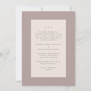 Taupe op Beige Modern Minimalistisch Eenvoudig Huw Kaart