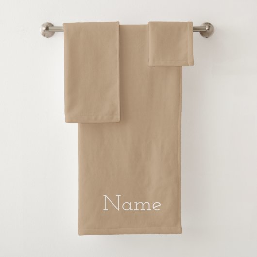 Taupe op maat bad handdoek (Insitu)