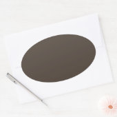Taupe Ovale Sticker (Envelop)