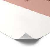 Taupe pampas grass wedding seating chart poster (Hoek)