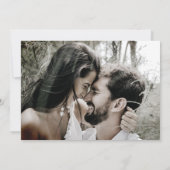 Taupe Photo Modern Wedding Save the Date (Achterkant)