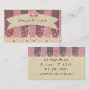 Taupe Pink Bakery Visitekaartje
