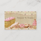 Taupe Pink Cakes Bakery Visitekaartje (Voorkant)