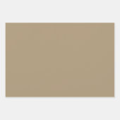 Taupe Plaid Herfst Patroon Ontwerp Inpakpapier Vel (Voorkant 2)