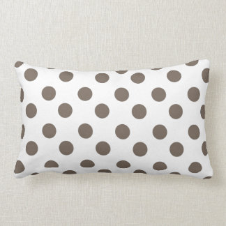 Taupe Polka Dots Kussen