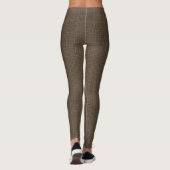 Taupe Print Yoga Leggings (Achterkant)