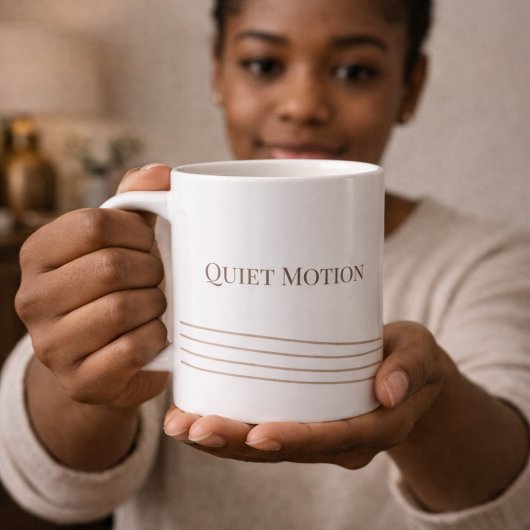 Taupe Quiet Motion Classic Mug, 11 oz Koffiemok