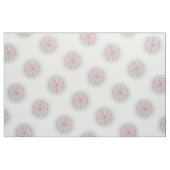 Taupe Red Blue White Mandala Stof (Fat Quarter)