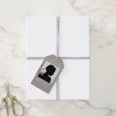 Taupe rouwlint etiquetten cadeaulabel (Met Touw)