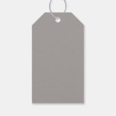 Taupe rouwlint etiquetten cadeaulabel (Achterkant)