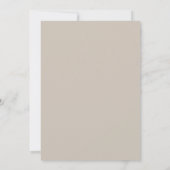Taupe Roze Krans Bruiloft Kaart (Achterkant)