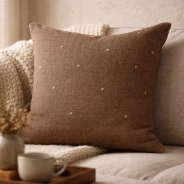 Taupe Rustic Hearth Throw Pillow Kussen