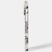  Taupe schedels en Rozen Case-Mate iPhone Case (Achterkant / Links)