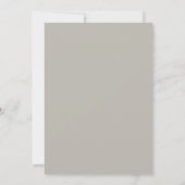 Taupe Serene Vintage Roze Bruiloft Kaart (Achterkant)