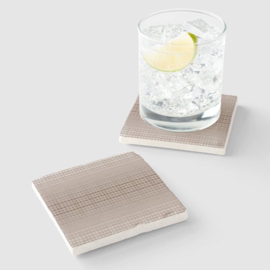 Taupe Serenity Stenen Onderzetter (Zijkant)
