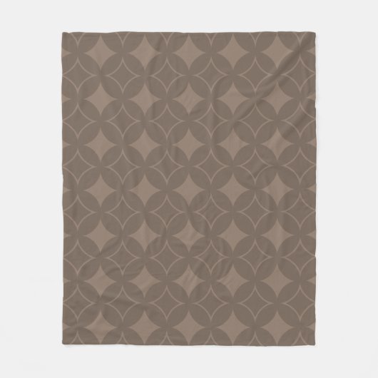 Taupe shippo fleece deken (Voorkant)