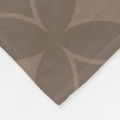 Taupe shippo fleece deken (Hoek)