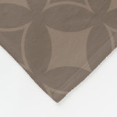 Taupe shippo fleece deken (Hoek)