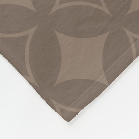 Taupe shippo fleece deken (Hoek)