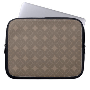 Taupe shippo laptop sleeve