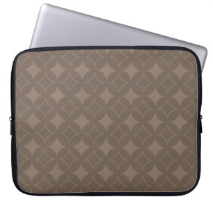 Taupe shippo laptop sleeve