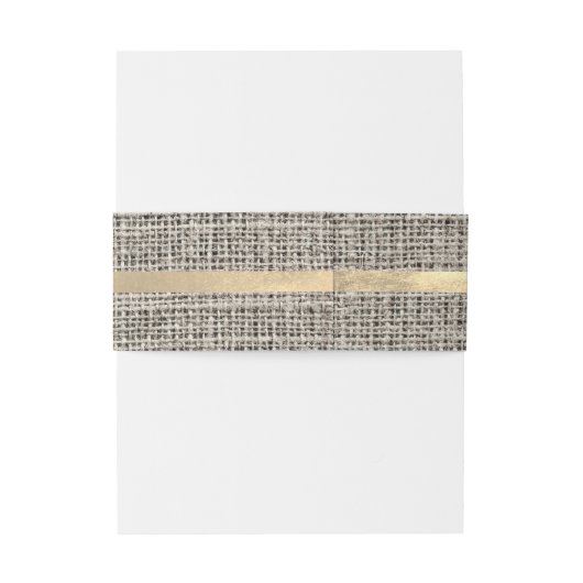 Taupe Silver Initialen Custom Wedding Favor Uitnodigingen Wikkel (Achterkant Voorbeeld)