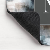 Taupe Slate Brushstrokes Muismat (Hoek)