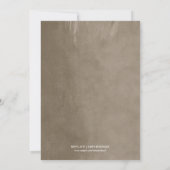 Taupe Slingerlichten Save the Date Aankondiging (Achterkant)