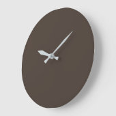 Taupe Solid Color Grote Klok (Hoek)