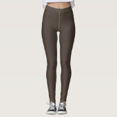 Taupe Solid Color Leggings (Voorkant)