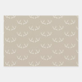 Taupe Stag head, arrows and antlers Inpakpapier Vel (Voorkant 3)