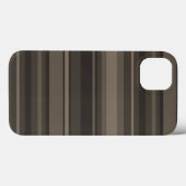 Taupe streept Hoesje-Mate iPhone case (Achterkant (horizontaal))