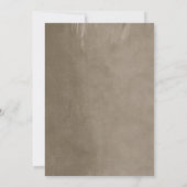 Taupe String Lights Huwelijksuitnodiging Kaart (Achterkant)