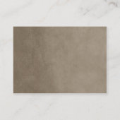 Taupe String Lights Wedding Escort Kaarten Plaatskaartje (Achterkant)